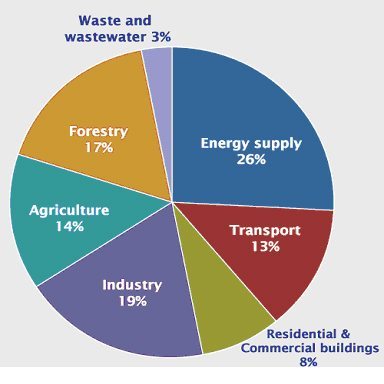 climate change annie pie chart