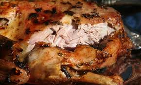 Roast duck with apples