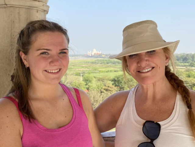 Two women travelers in India