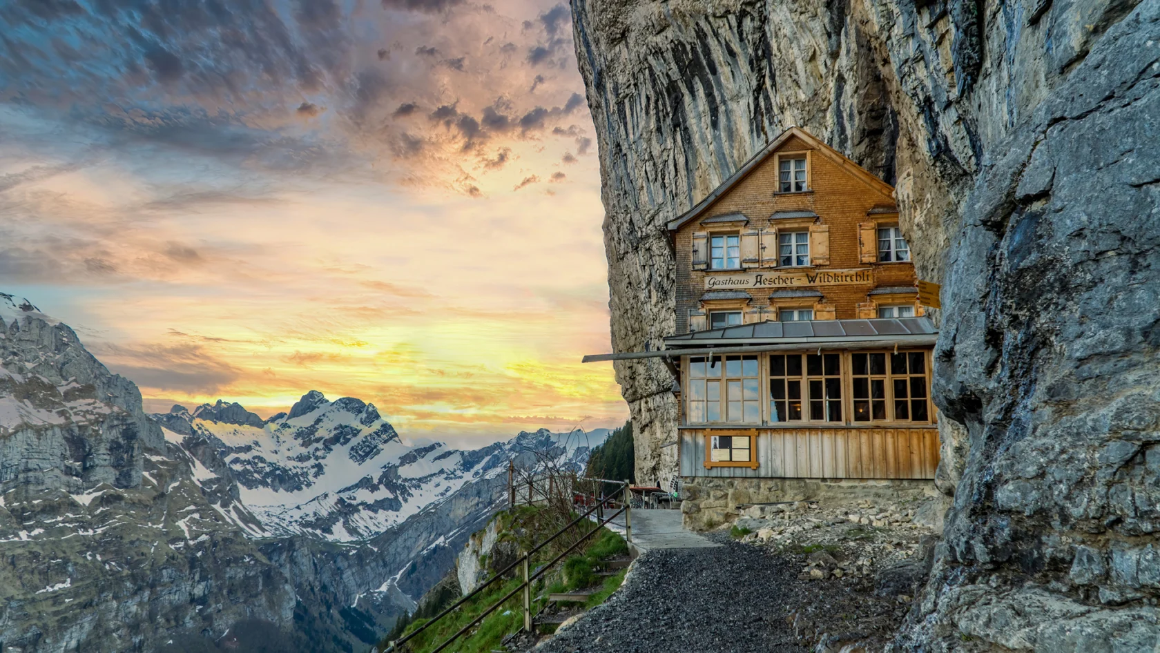 Gasthaus Aescher in Ebenalp, Switzerland