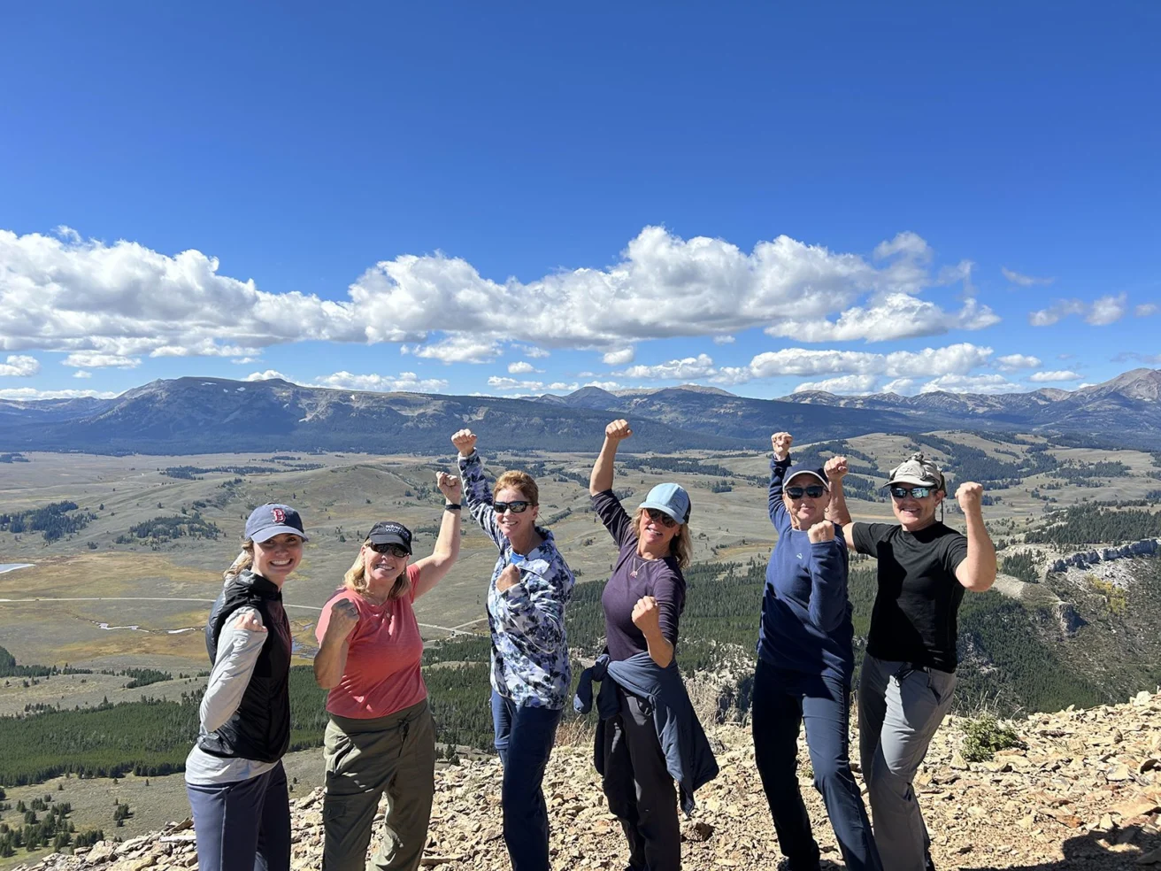 AdventureWomen guests at Yellowstone